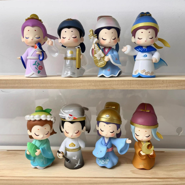 诗仙二代盲盒手办国潮古风