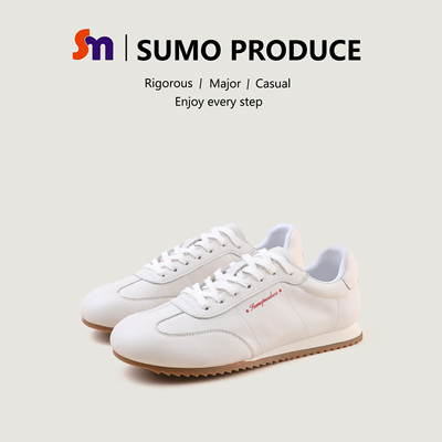 素陌秋季新款简约德训鞋时尚休闲鞋防滑平底球鞋训练阿甘鞋女5172