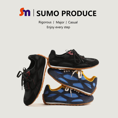 素陌新款丑萌阿甘鞋女真皮复古德训鞋百搭休闲时尚平底单鞋6062