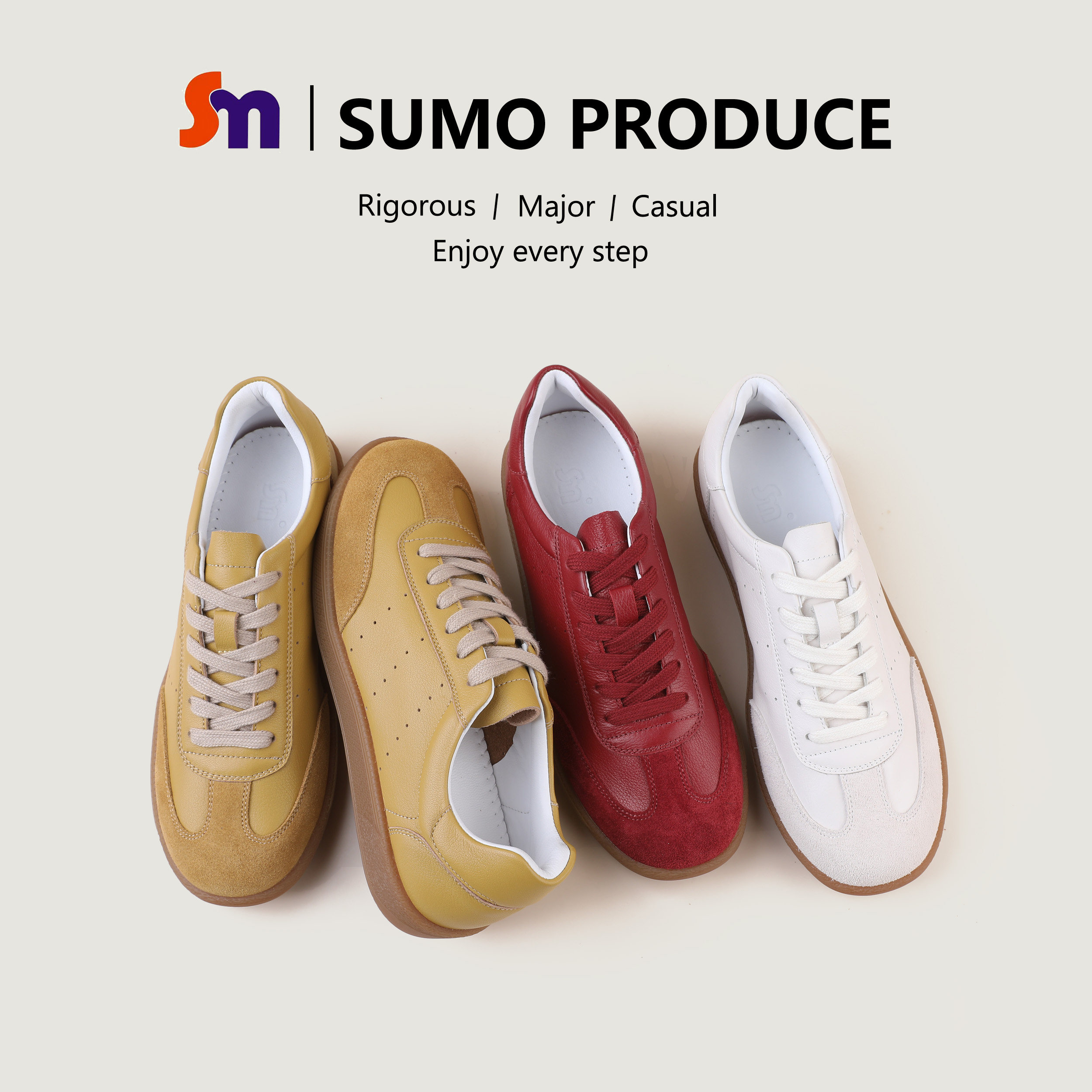 素陌秋季新版德训鞋女款真皮复古时尚运动休闲鞋平底板鞋6606,女鞋,德训鞋,淘宝优惠券,粉丝福利购,淘宝优惠卷