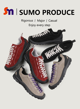 素陌登山鞋女徒步运动鞋跑步鞋平底丑萌鞋户外防滑露营鞋89011