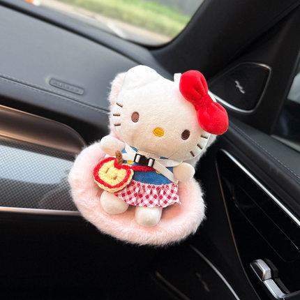 2025新款hellokitty椅子车载出风口汽车空调装饰品摆件车用高级感