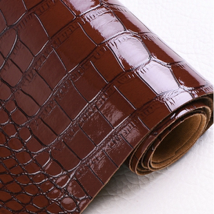 亮光鳄鱼纹皮料专业生产沙发PVC仿皮人造革软硬包手工diy箱包背景