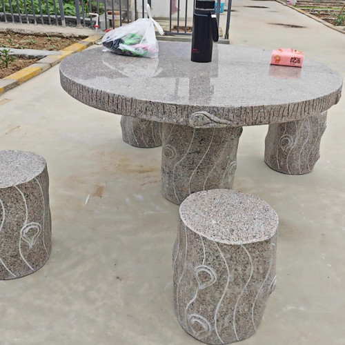 石桌石凳花岗岩大理庭院别墅花园