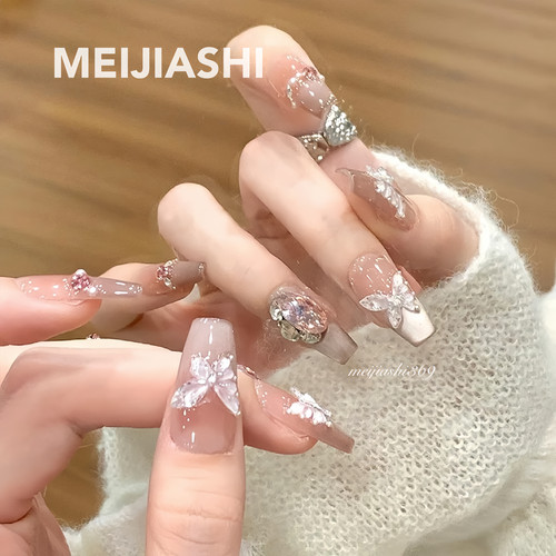 【月下】手工穿戴甲K9钻