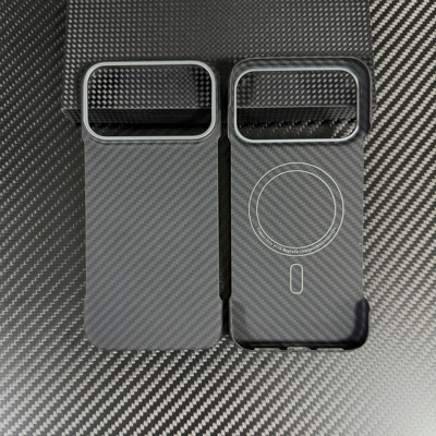 适用苹果iPhone17pro/17promax超薄凯夫拉芳纶magsafe磁吸全包保护套碳纤维手机壳高级感