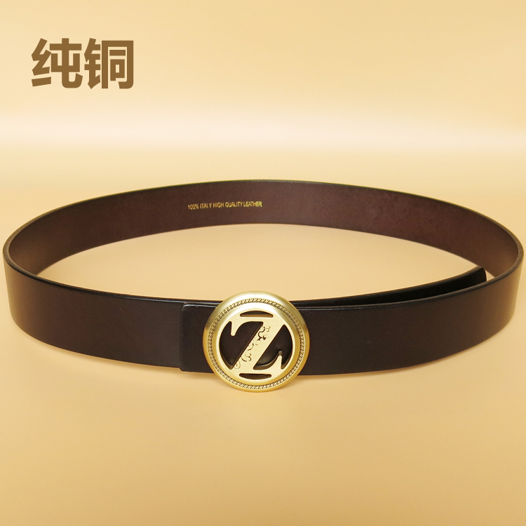 男士纯铜测试推荐头层牛皮