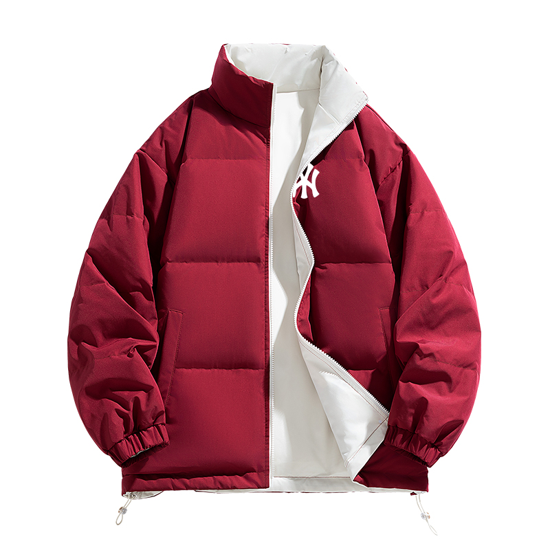 奥莱联名冬季新款立领鸭绒羽绒服男士时尚袄子保暖衣服加厚外套