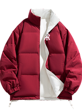 奥莱联名冬季新款立领鸭绒羽绒服男士时尚袄子保暖衣服加厚外套