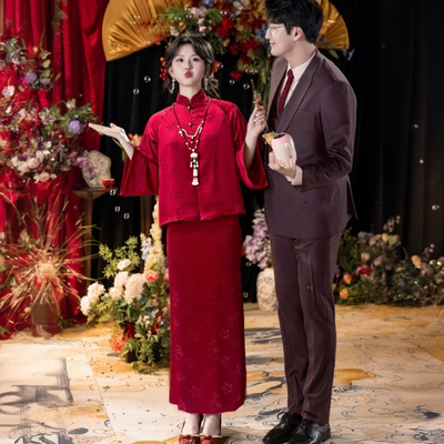 日常可穿回门服高端订婚连衣裙