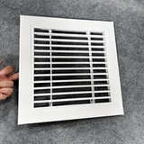 Алюминиевая косынка 600*300, однослойная и двухслойная жалюзи, воздуховыпускная дверь, шарнирное выпускное отверстие для обратного воздуха, косынка, диффузор, воздуховыпускное отверстие 600*600