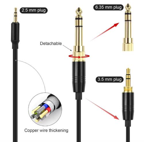 适用于 博士 QC35II QC45 NC700头戴耳机线2.5mm接口弹簧音频线