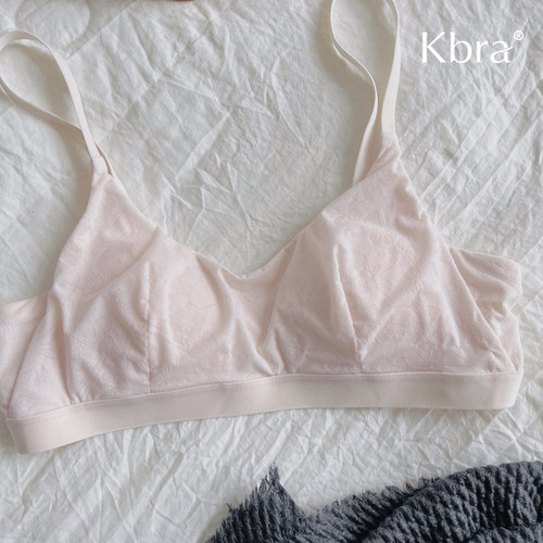 Kbra法式蕾丝无痕内衣女