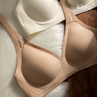 Kbra隐形深V无痕内衣女2025新款 收副乳防下垂夏薄粉底液文胸 爆款
