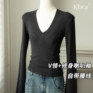 Kbra秋冬季修身显瘦打底衫2025新款爆款保暖内搭短款长袖t恤女