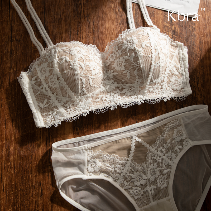 Kbra蕾丝小胸聚拢显大内衣