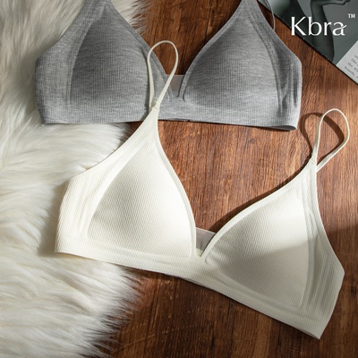 Kbra细肩带法式三角杯文胸