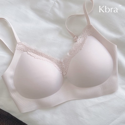 Kbra软呼呼蕾丝内衣女小胸聚拢