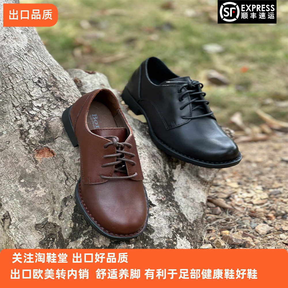 足弓支撑手工真皮复古女鞋英伦风小皮鞋圆头绑带休闲单鞋升级款