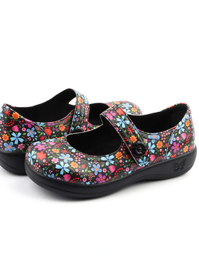 3641出口欧美健康鞋复古学院风真皮玛丽珍足弓支撑舒适休闲单鞋女