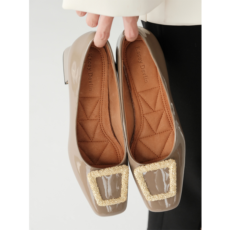 KaceyDeclin轻奢鹿皮高跟鞋