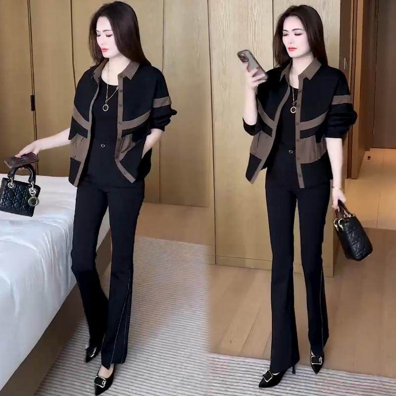 短外套女2025秋季新款时髦洋气撞色拼接宽松显瘦小个子短款上衣,女装/女士精品,短外套,淘宝优惠券,粉丝福利购,淘宝优惠卷