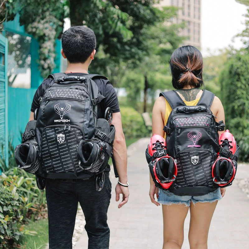 轮滑鞋双肩包户外运动专用