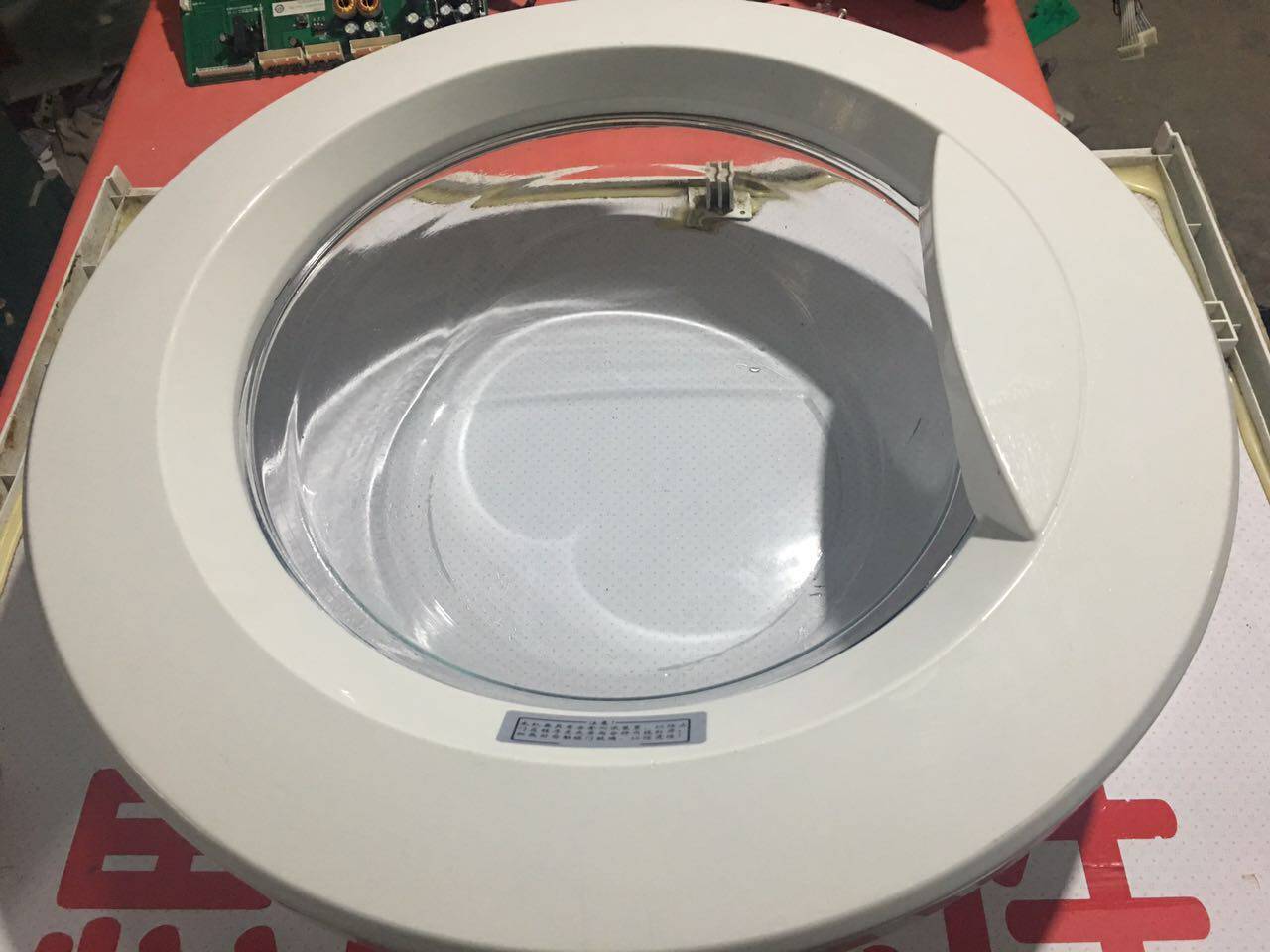 TCL滚筒洗衣机XQG60-601S 601A门把手观察窗门圈铰链玻璃门盖铰链