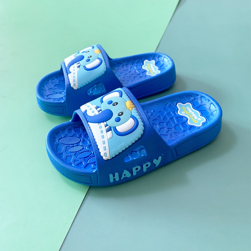蒙尼克卡通夏季儿童拖鞋一体成型
