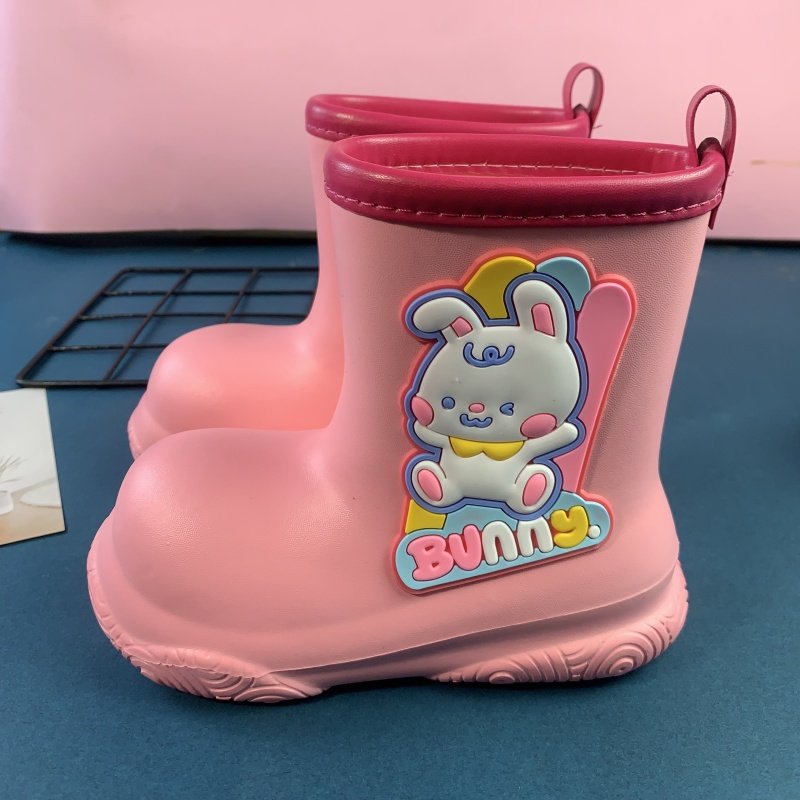 儿童雨鞋女童宝宝小童轻质eva水鞋小学生可爱卡通雨靴幼儿园女孩