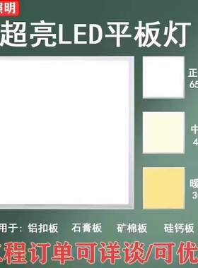 灯堰照明集成吊顶600x600led平板灯嵌入式面板灯铝扣板工程灯具
