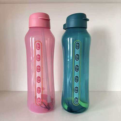 国产1.2L动感水力瓶塑料环保瓶便携运动水壶送 提绳弹跳吸管正品