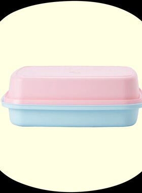 （海）2.7L蓝粉色摇摇乐备餐盒 保鲜盒