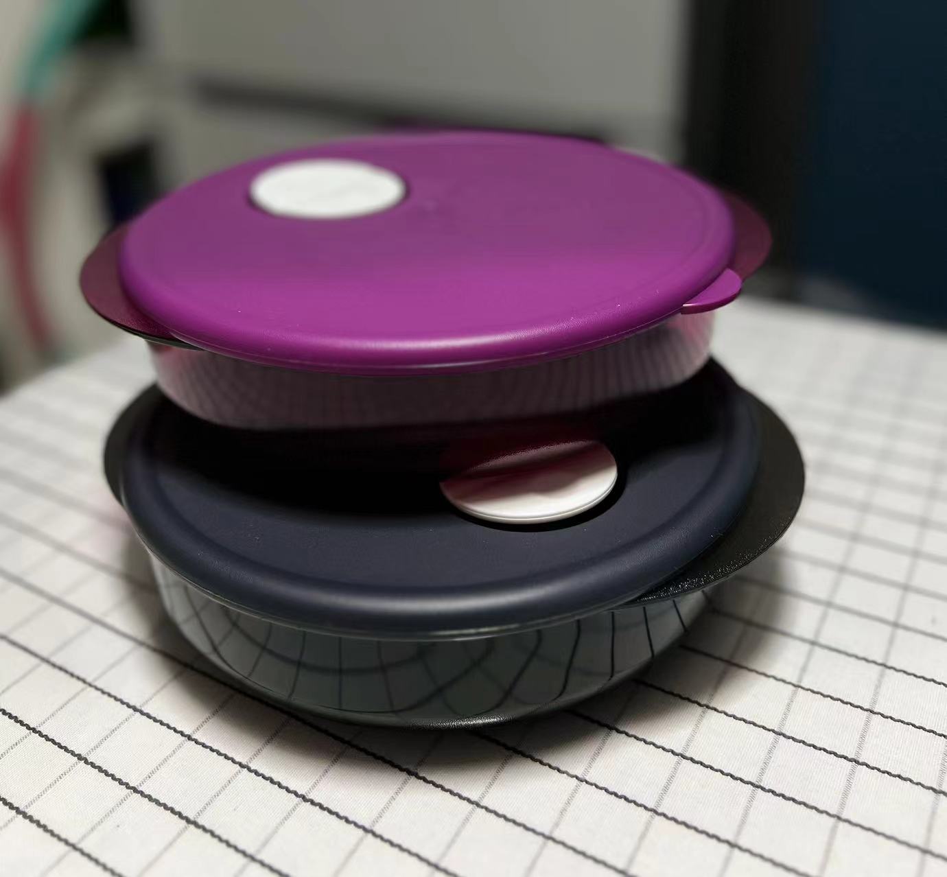 (海)800ml分格欢宴饭盒 微波（扁）