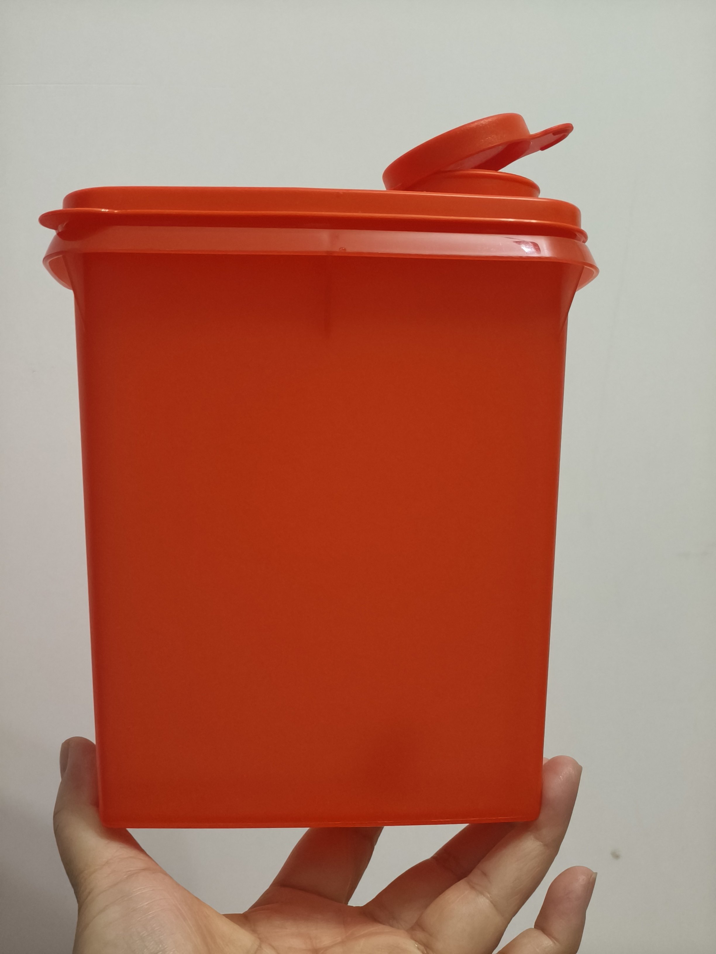 (海)美迷你红色麦片盒825毫升调料盒干货收纳盒上开盖,餐饮具,保鲜盒,淘宝优惠券,粉丝福利购,淘宝优惠卷