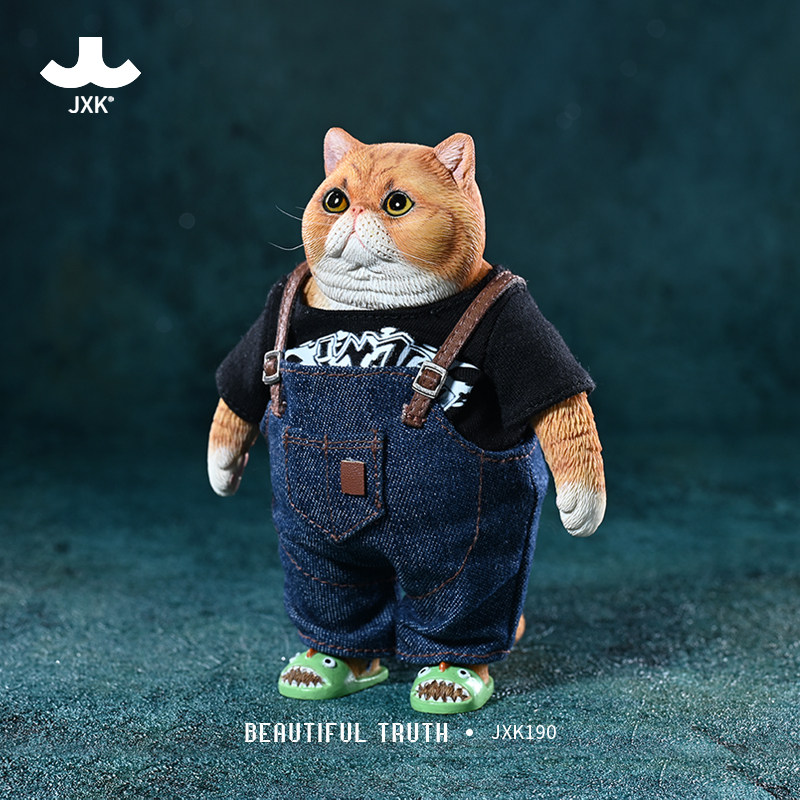 JXK现货肥猫加菲猫模型