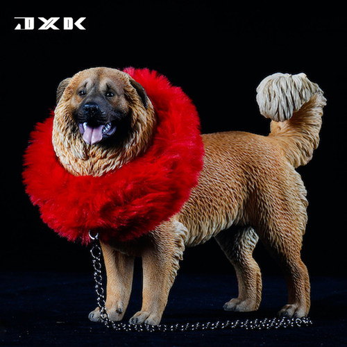 JXK 1/6仿真高加索牧羊犬模型巨型狗狗树脂摆件可配兵人玩偶手办 - 封面