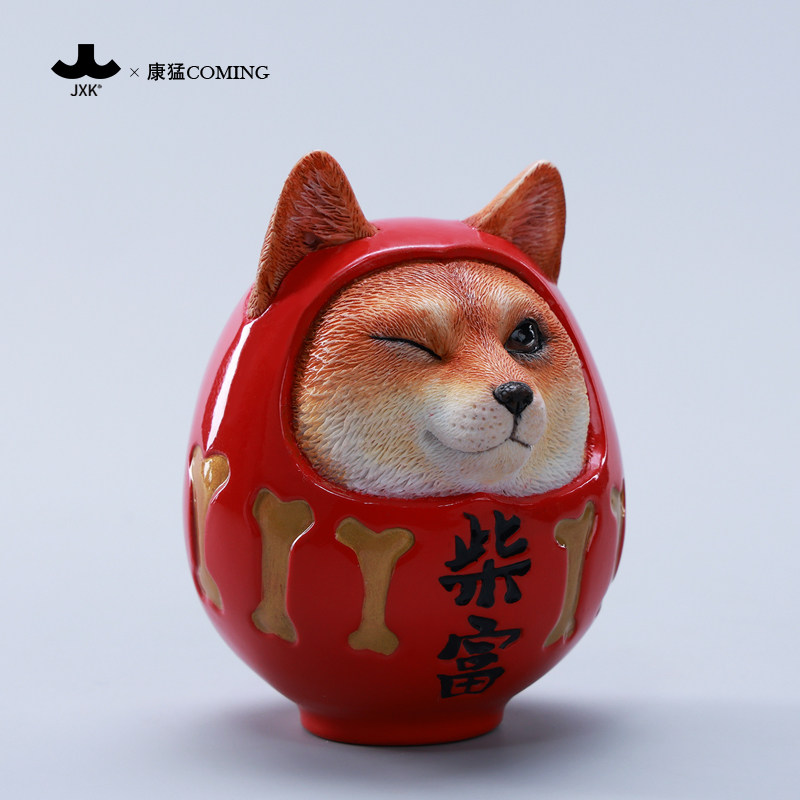 【JXK】柴犬招财手办摆件