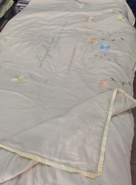 特价品牌孤品某保品牌天丝夏被巧桑农夏被纯色天丝夏凉被2米×2.3