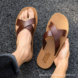拖鞋男怀旧经典越南橡胶实心底防滑耐磨火云邪神同款沙滩十字