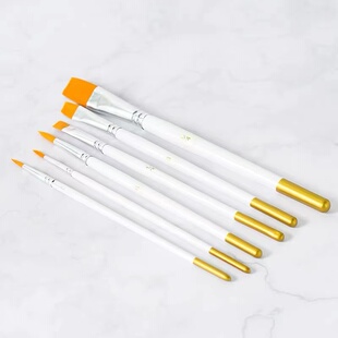 diy金粉研磨刷色粉珠光粉调色盘 色盘小刷子易研磨色粉搅拌刷装饰