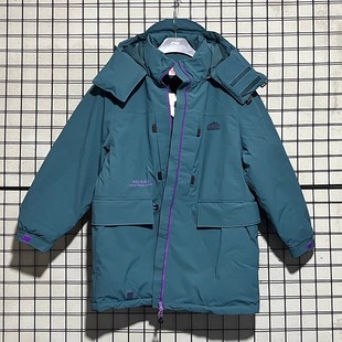 运动连帽中羽绒服AYMU545 男子防风保暖宽松中长款 李宁冬季 款