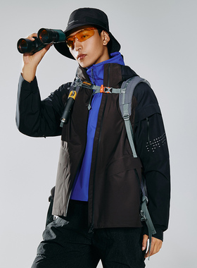 中国李宁CF溯万龙甲男女同款反光防风透湿防暴风雨冲锋衣ACFU003