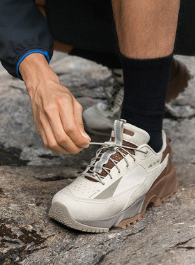 李宁休闲鞋男CF溯行野PRO反光防泼水缓震耐磨户外男运动鞋AGLU151