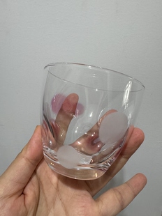 全新现货 日本ISHIZUKAGLASS石塚硝子 Adelia 水滴玻璃杯粉色1个