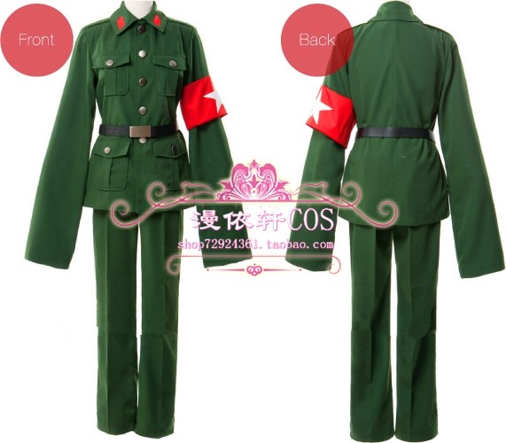 漫依轩cos 限时折扣 现货 APH 黑塔利亚 中国cos服 送绑腿 可定做