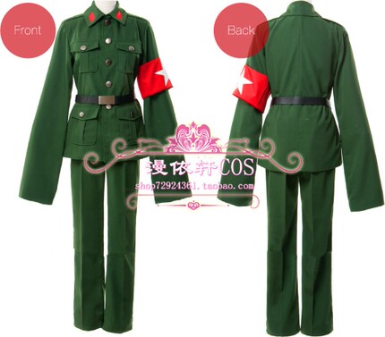 漫依轩cos 限时折扣 现货 APH 黑塔利亚 中国cos服 送绑腿 可定做