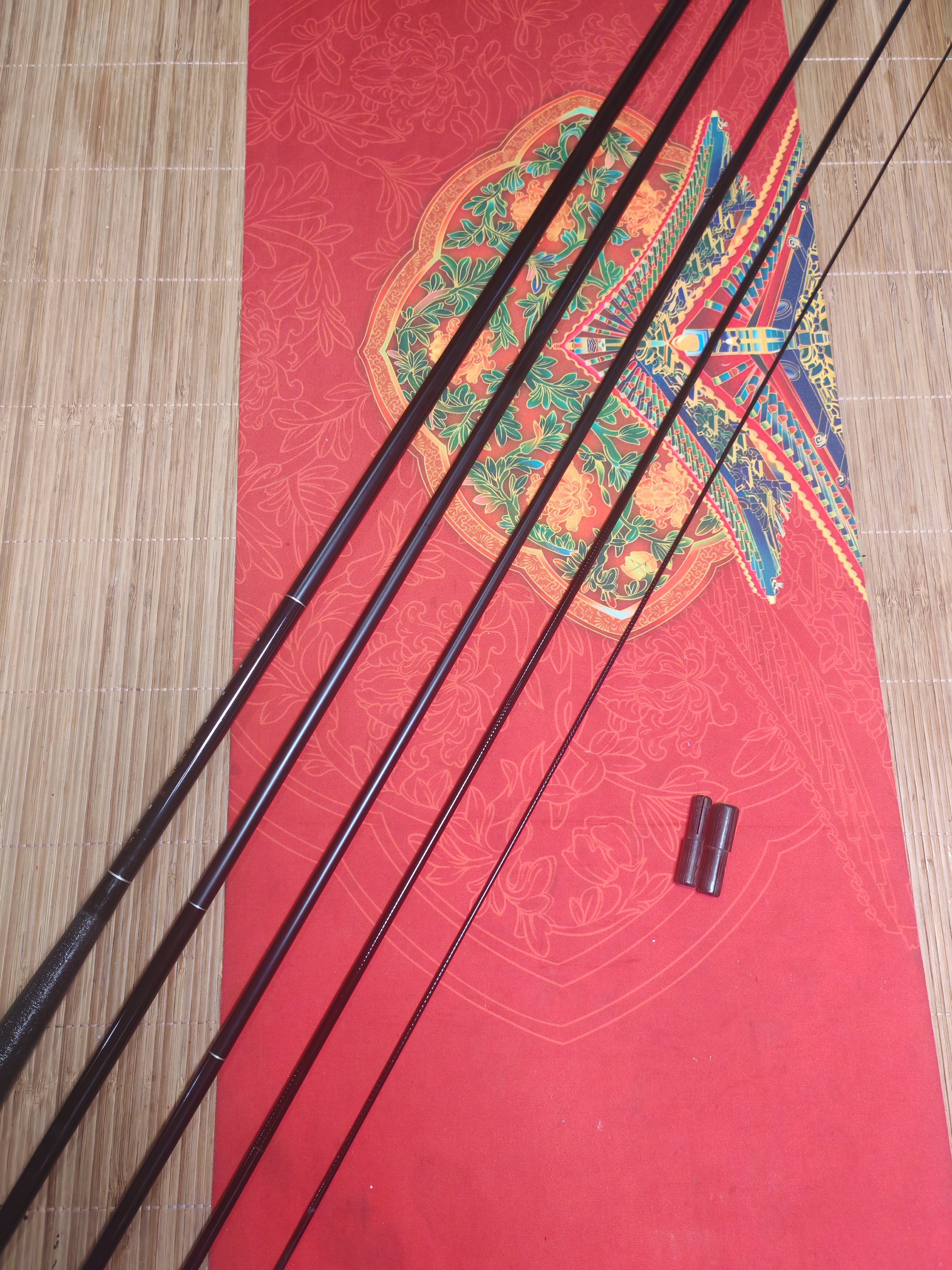 霸璃亚15尺/4.5米日本东家二手并继户外水库野钓碳素台钓鱼竿手杆