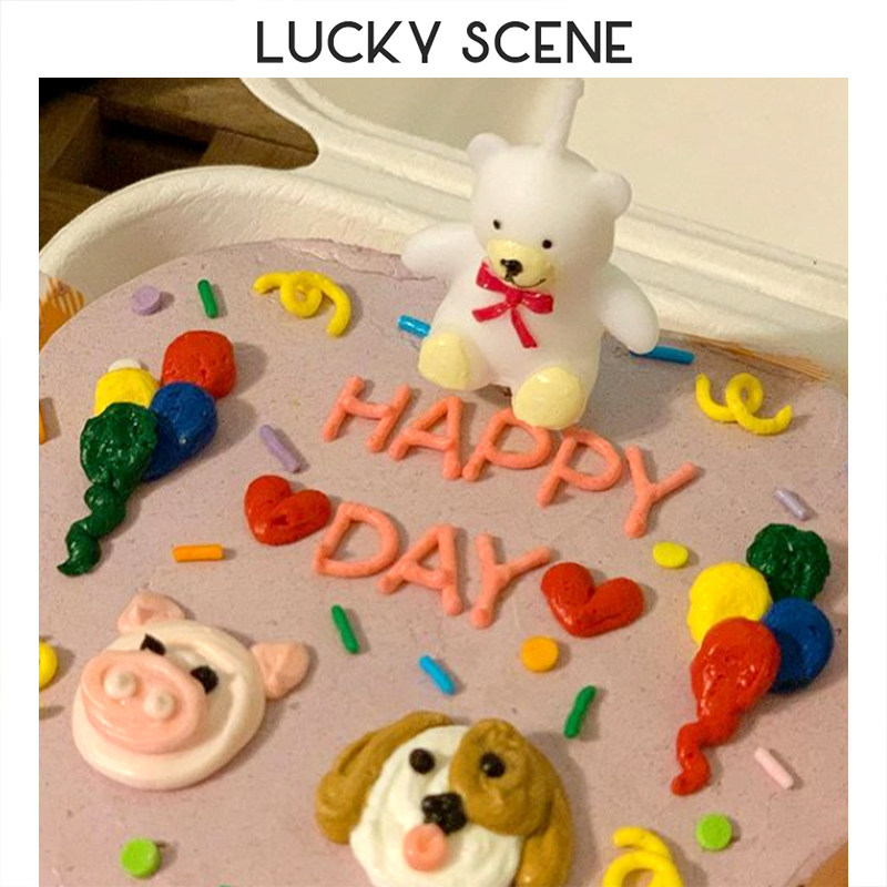 【吉祥道具】领结小熊生日烘焙蛋糕蜡烛儿童节日爱心星星棕色白色,节庆用品/礼品,蜡烛,淘宝优惠券,粉丝福利购,淘宝优惠卷