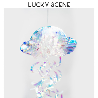 吉祥流苏水母美人鱼主题纸灯笼